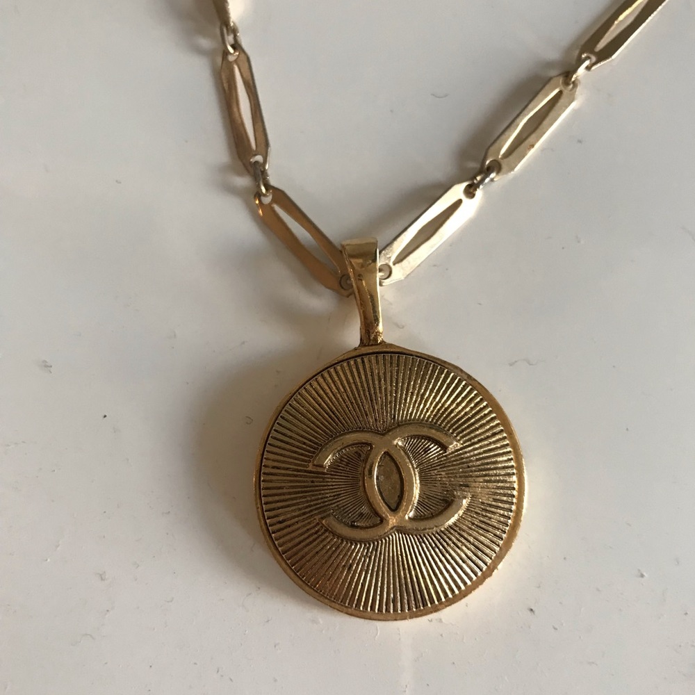 Vintage Chanel Button Necklace